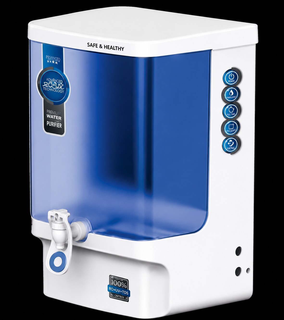 Compact RO and UV water purifier