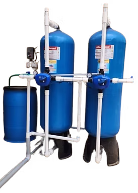 Water Softener Plant with brine tank